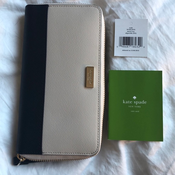 Kate Spade Laurel Way Neda wallet in sftpor/blk - Picture 5 of 6